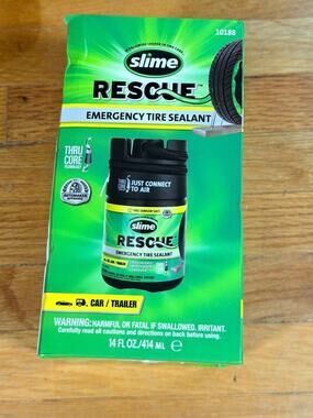 Slime Rescue Emergency Tire Sealant 14 oz Car Trailer Thru-Core 10188